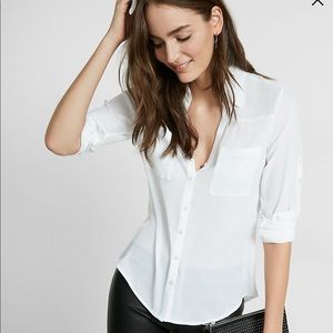 Express convertible sleeve blouse